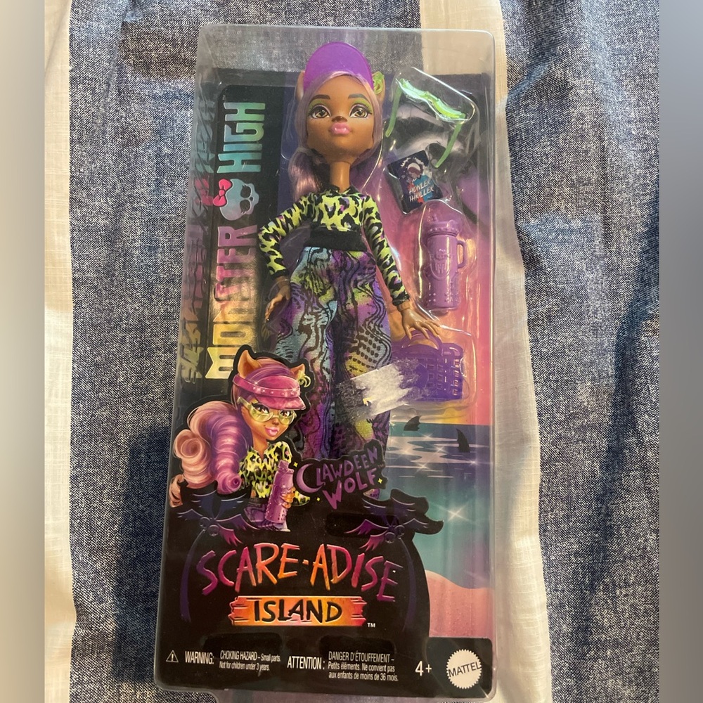 Monster High Scareadise Island Clawdeen Wolf NIB